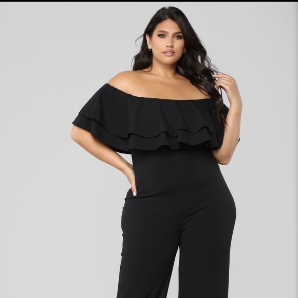 Fashion nova ready to ruffle jumpsuit Clearance